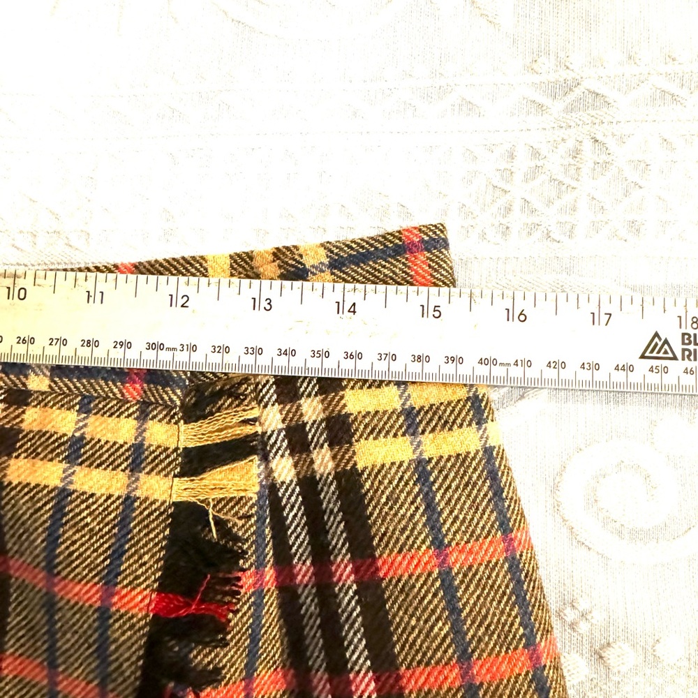 Evan Picone Wrap Plaid Maxi Skirt Sz 10 Wool Blend - Picture 10 of 12